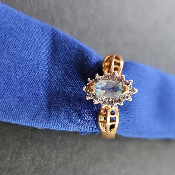 Holsted Jewelers Jewelry - Blue Topaz Ring. Size 10